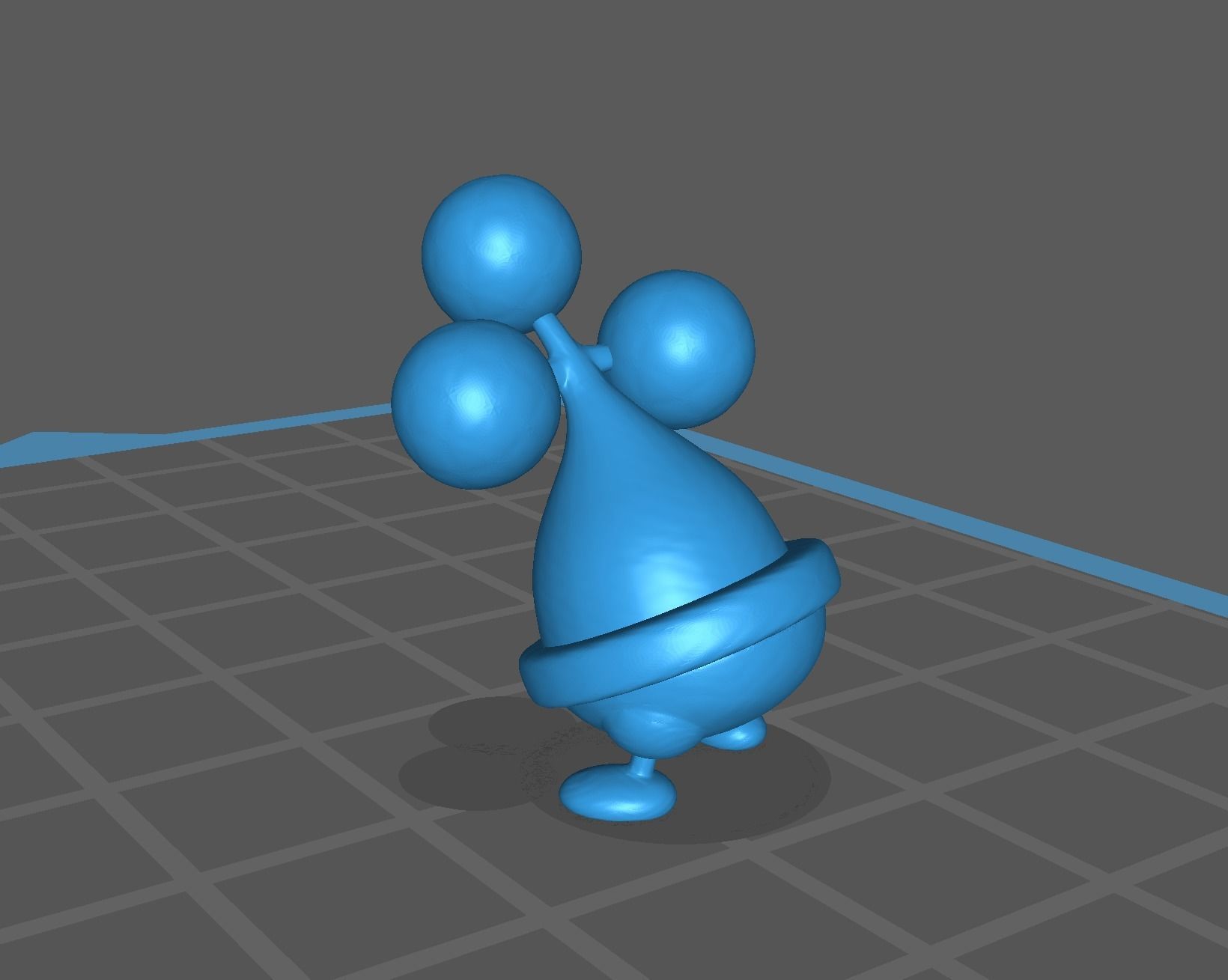 Bonsly pokemon 3D print model 3D print model_10