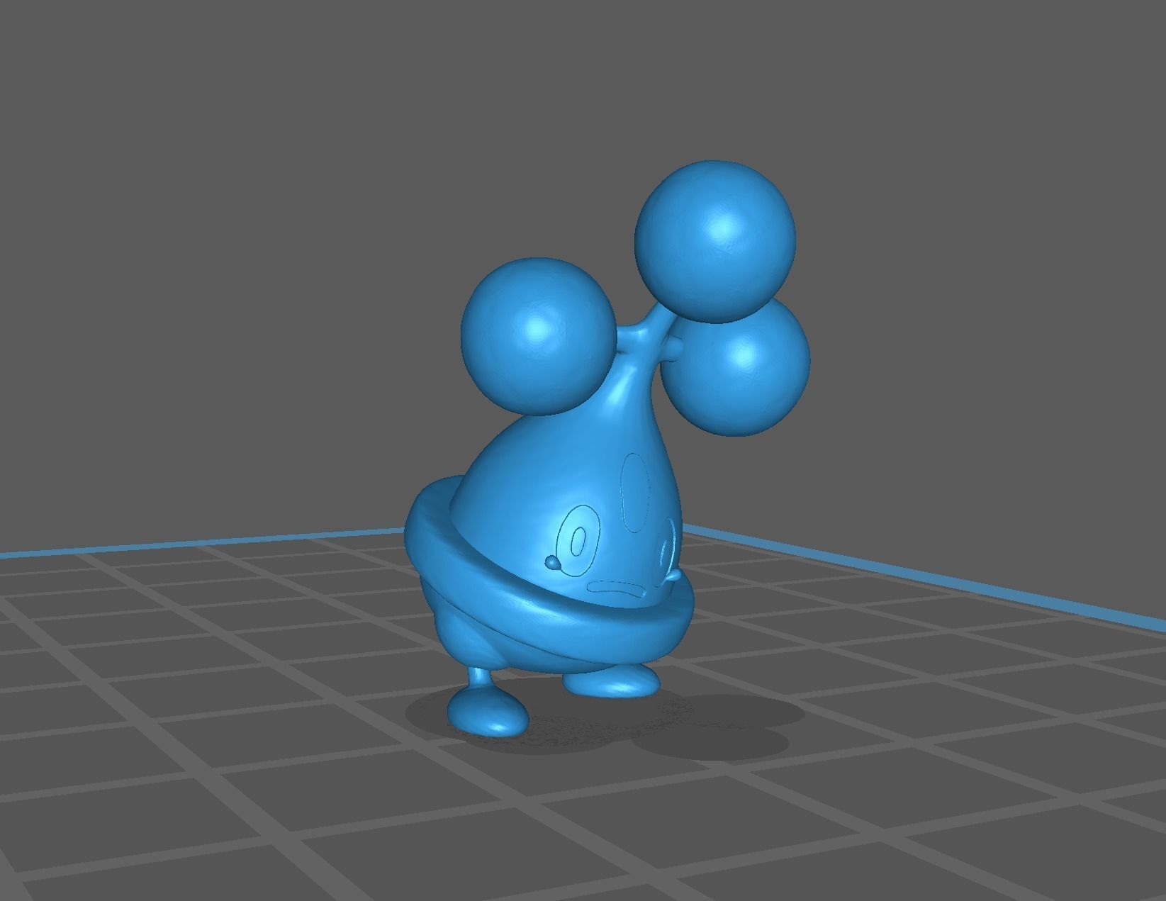 Bonsly pokemon 3D print model 3D print model_11