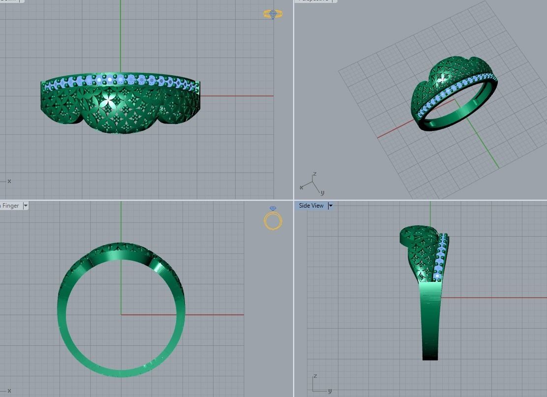 jewelry ring 3D print model_6