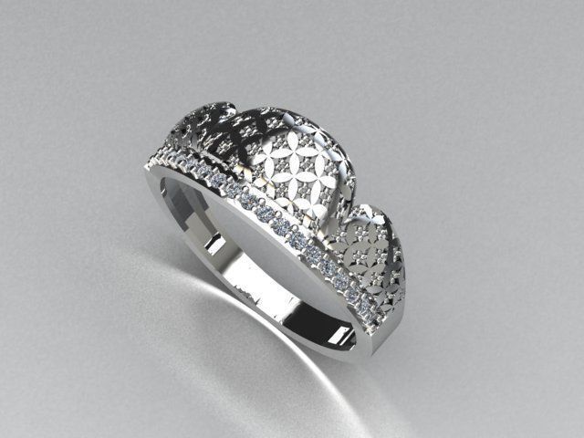 jewelry ring 3D print model_1