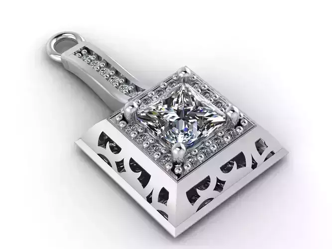 Women Pendants 3DM STL Pendant Renders Details 3D print model