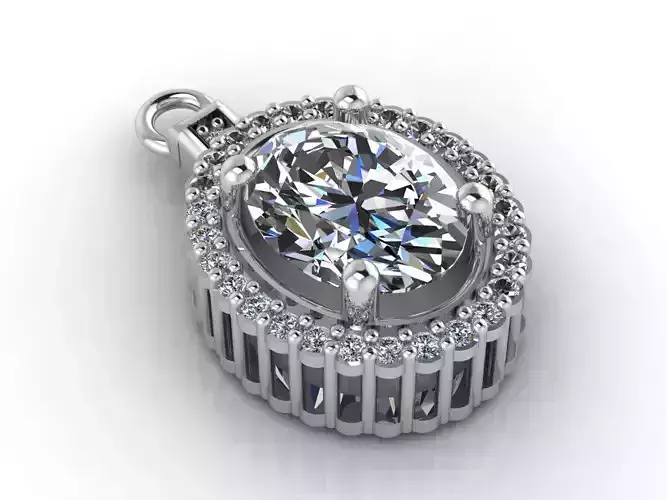 Women Pendants 3DM STL Pendant Renders Details 3D print model