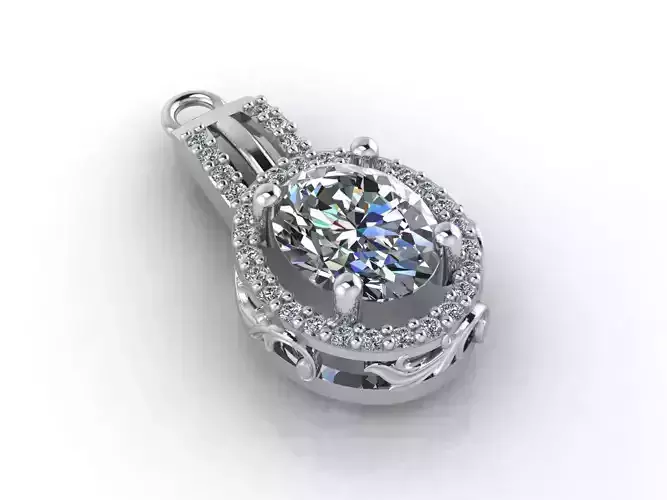 Women Pendants 3DM STL Pendant Renders Details 3D print model