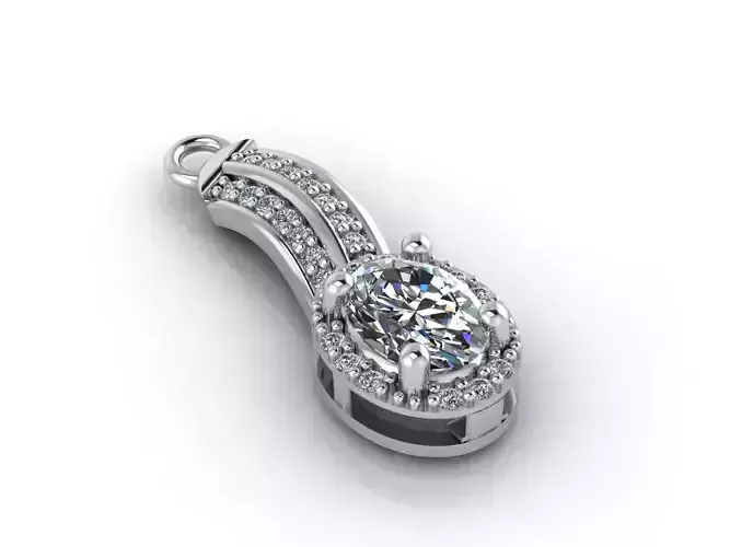 Women Pendants 3DM STL Pendant Renders Details 3D print model