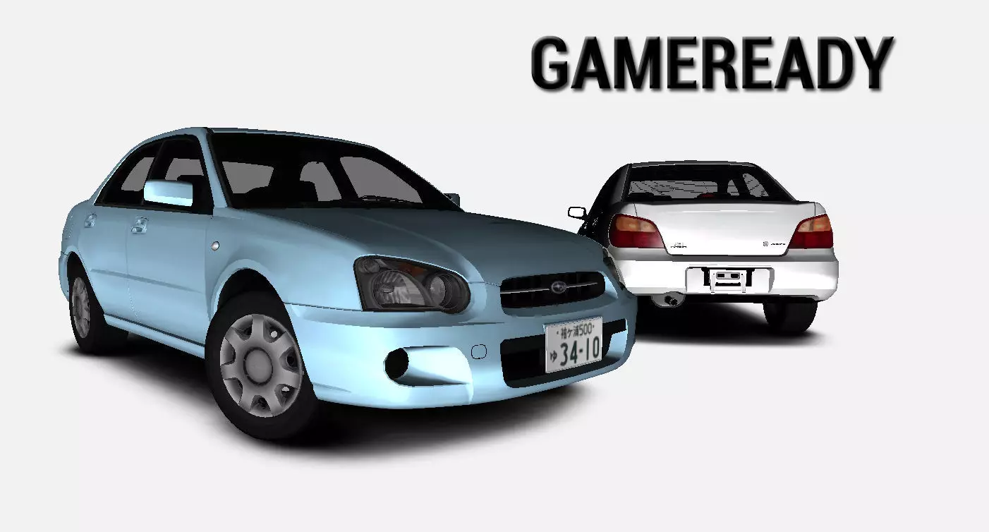 3D model Subaru Impreza GDB 15I FWD JDM 2003 Gameready VR / AR