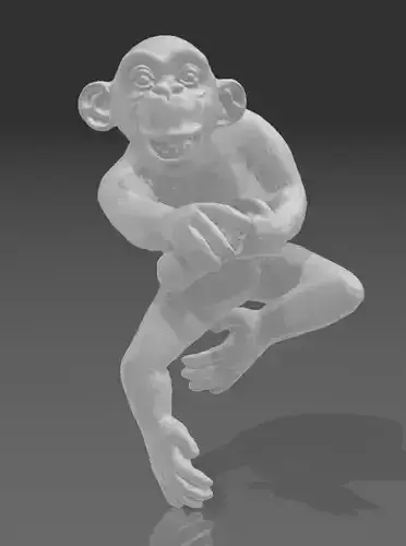 carlos and albert monkey never stop sign 3D print model