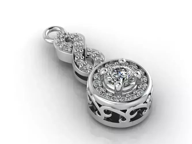 Women Pendants 3DM STL Pendant Renders Details 3D print model