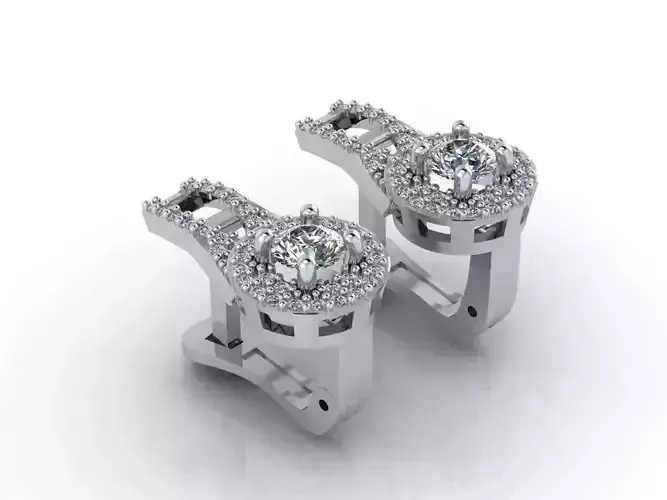 Women Earrings 3DM STL Womens Earring Renders 3D print models  