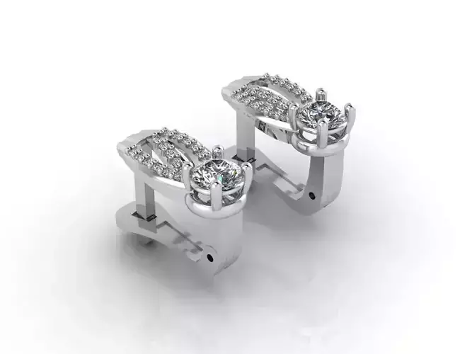 Women Earrings 3DM STL Womens Earring Renders 3D print models  