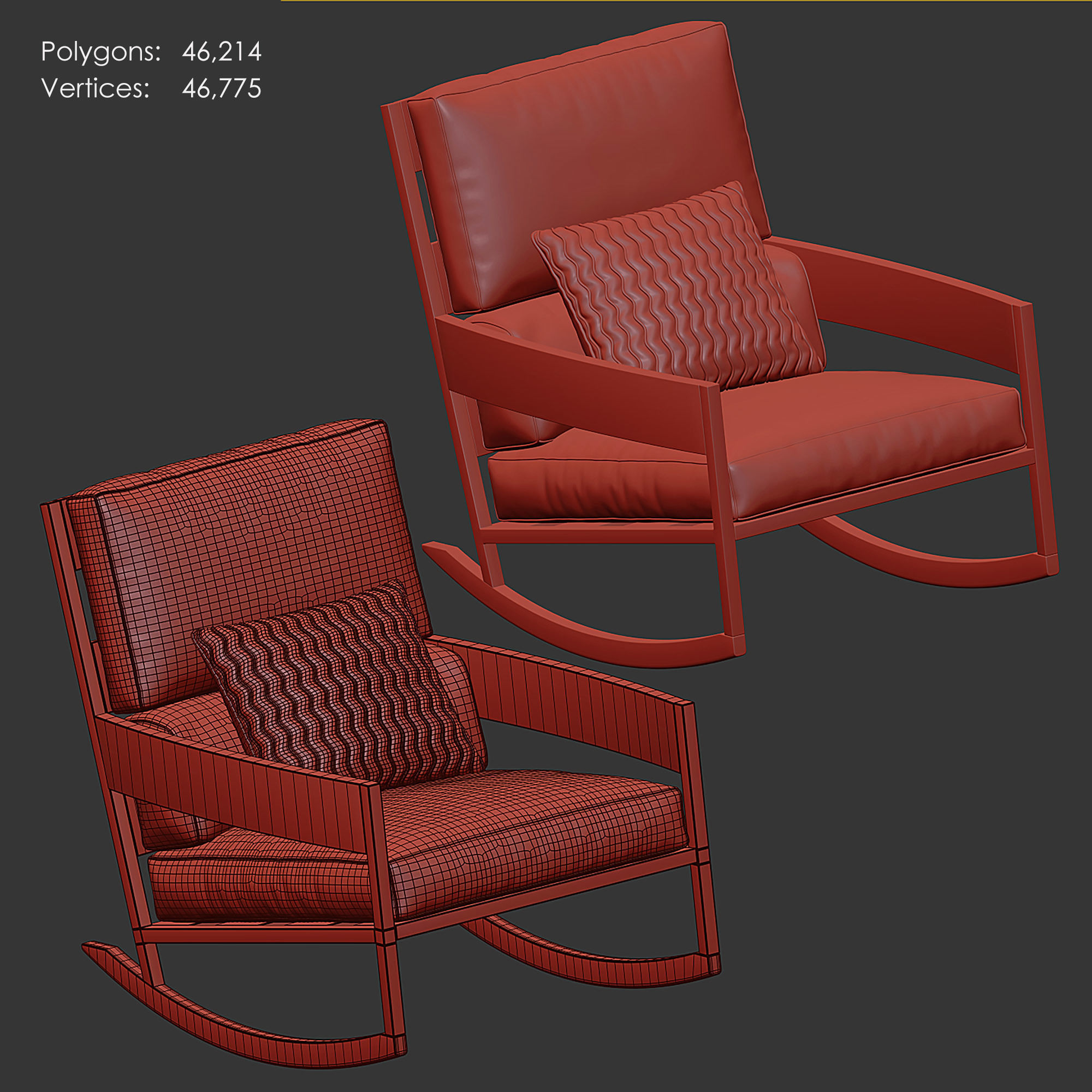 RODA - NAP Rocking Chair 3D model | CGTrader