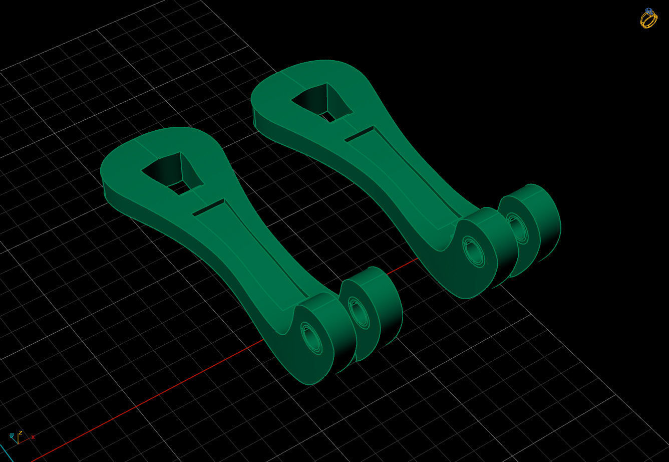 Women Earrings 3DM STL Womens Earring Renders 3D print models   3D print model_7