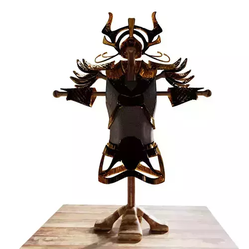ARMOR 3D MODEL samurai Low-poly 3D model