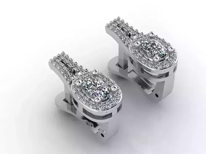 Women Earrings 3DM STL Womens Earring Renders 3D print models  