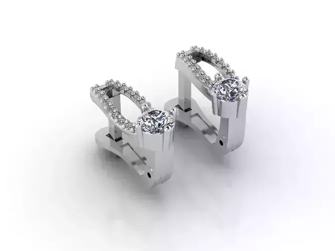 Women Earrings 3DM STL Womens Earring Renders 3D print models  