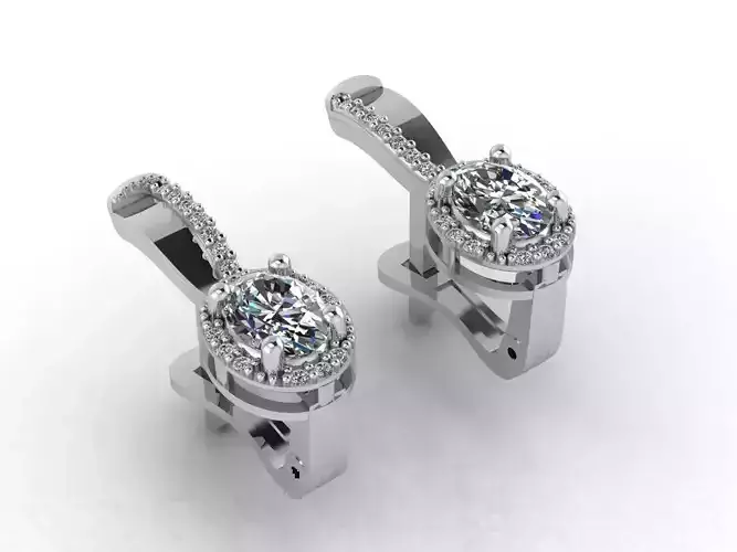 Women Earrings 3DM STL Womens Earring Renders 3D print models  