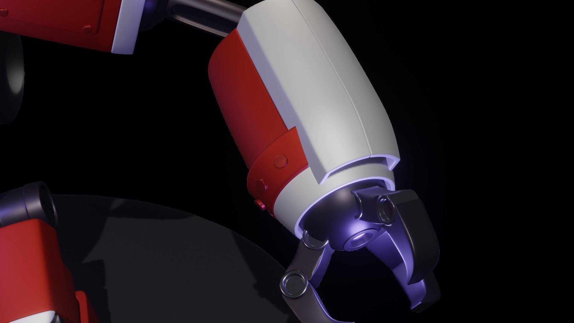 scifi robot game ready  to run on minds 3D model_10