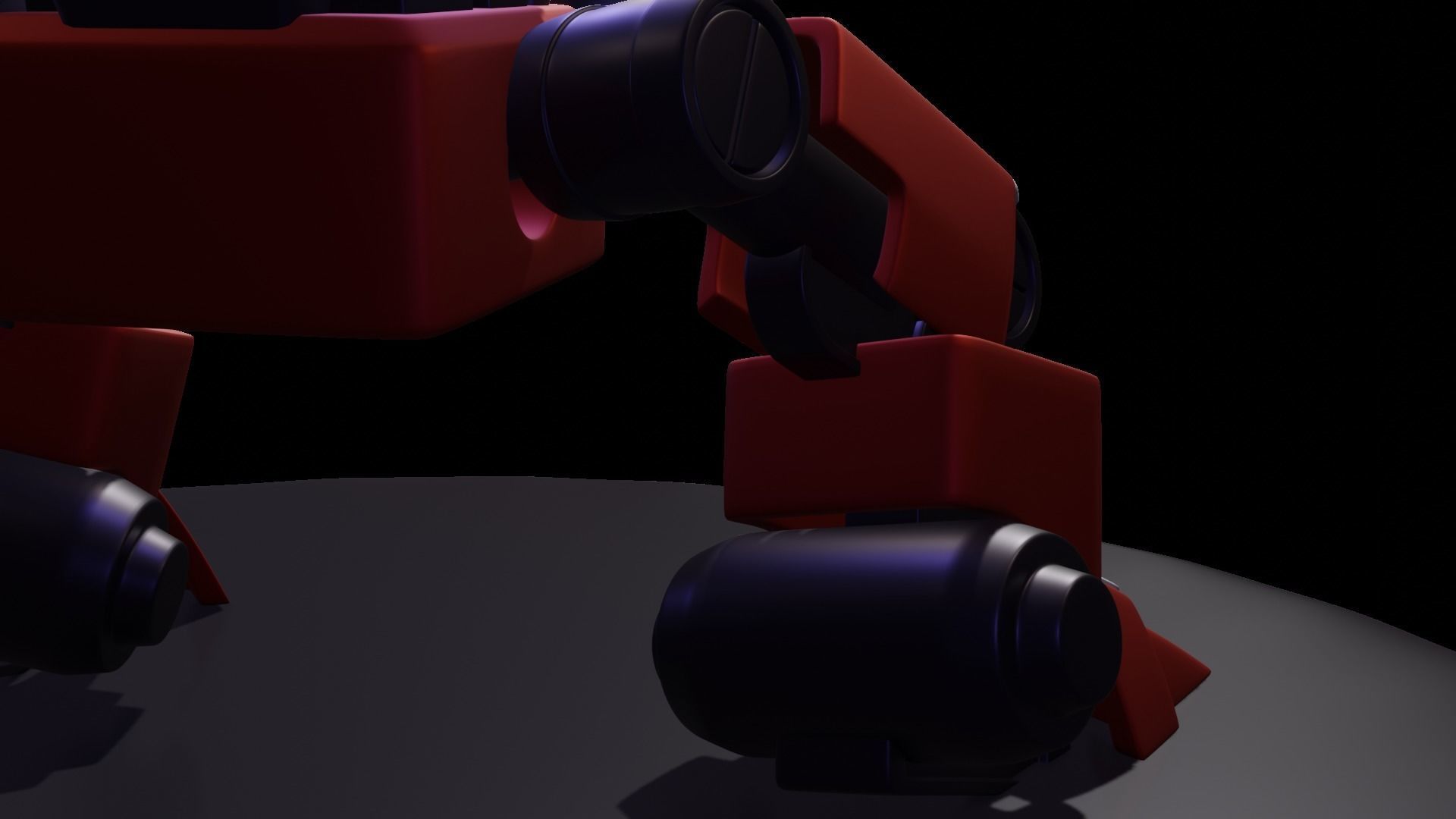 scifi robot game ready  to run on minds 3D model_5