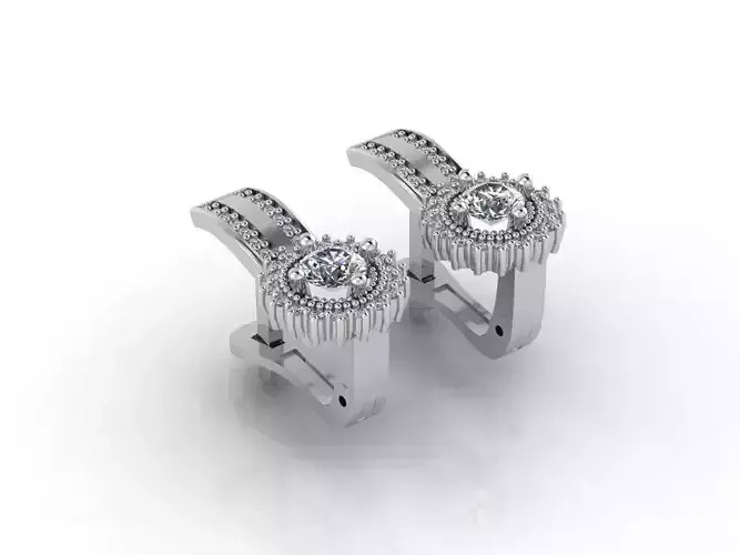 Women Earrings 3DM STL Womens Earring Renders 3D print models  