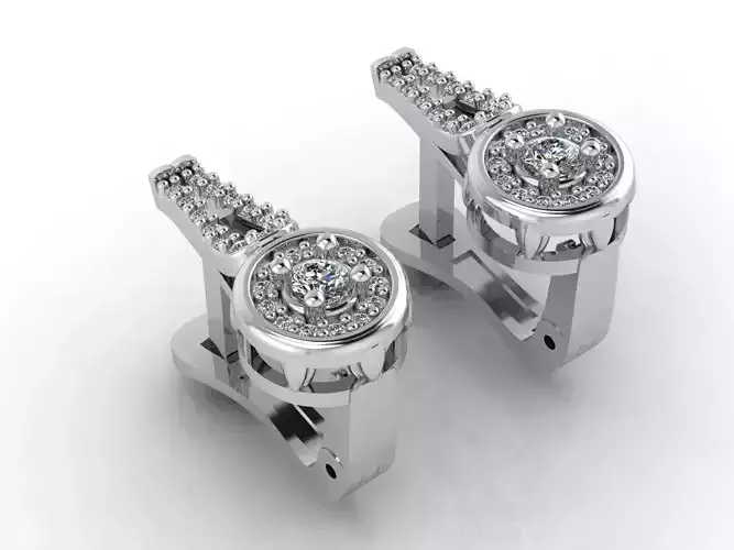 Women Earrings 3DM STL Womens Earring Renders 3D print models  