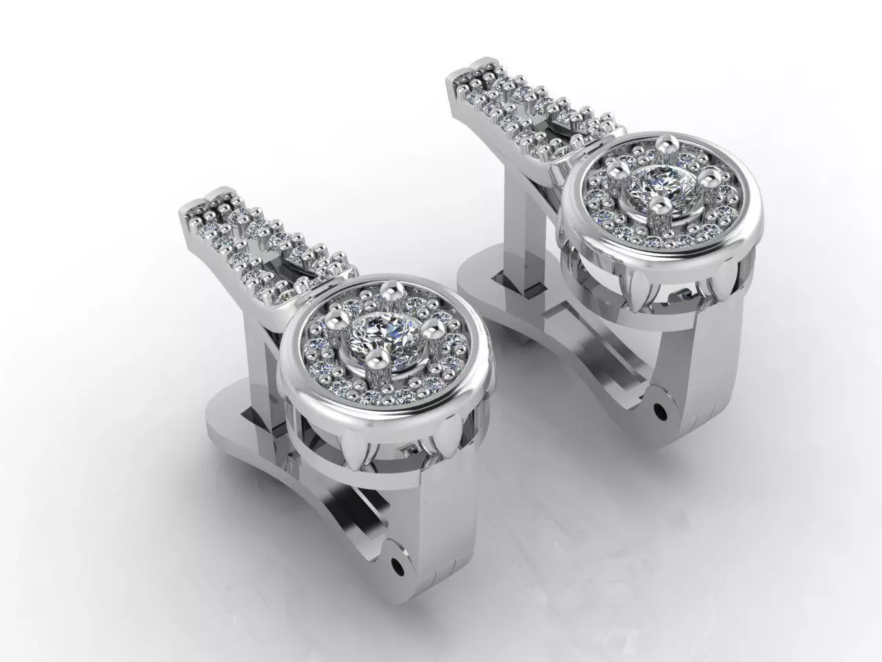 Women Earrings 3DM STL Womens Earring Renders 3D print models   3D print model_0