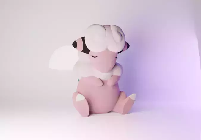 Pokemon Flaaffy Sleeping 3D print model