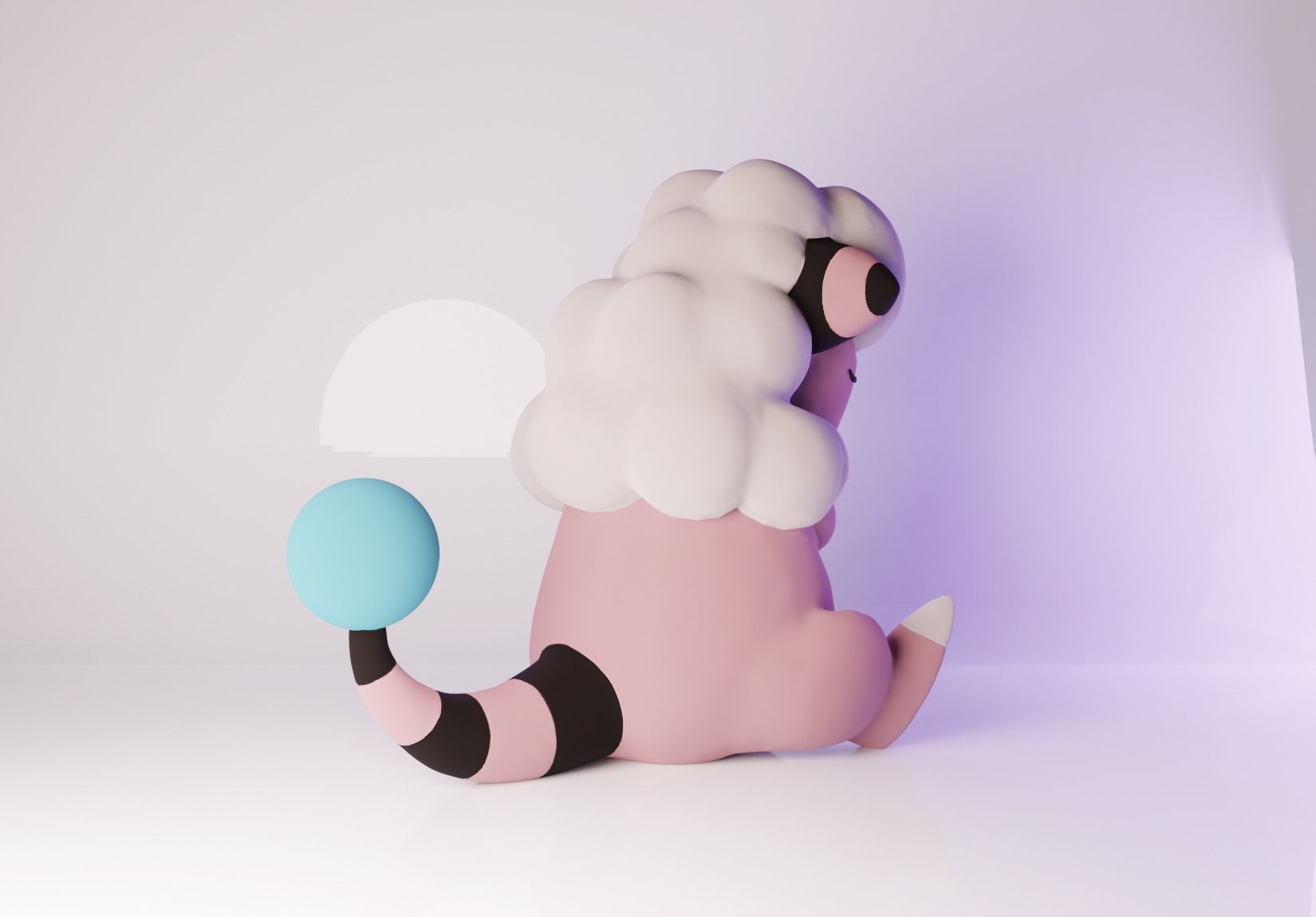 Pokemon Flaaffy Sleeping 3D print model_2