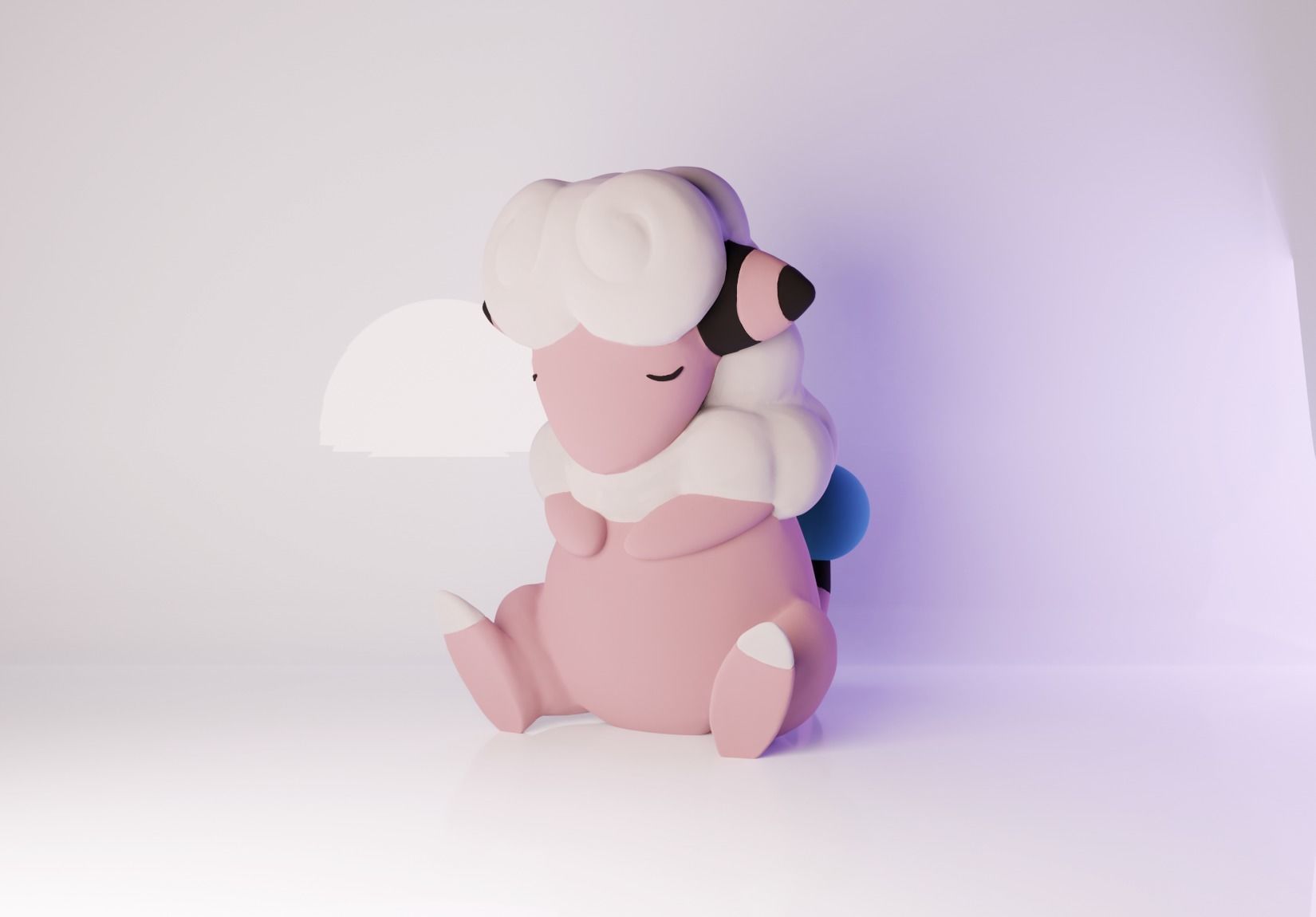 Pokemon Flaaffy Sleeping 3D print model_1