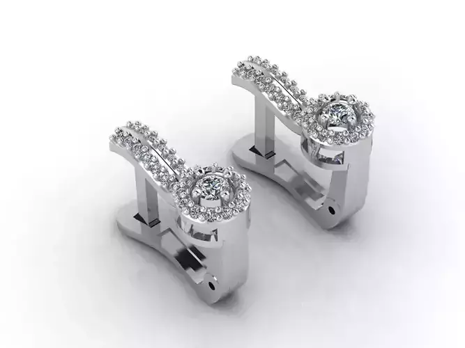 Women Earrings 3DM STL Womens Earring Renders 3D print models  