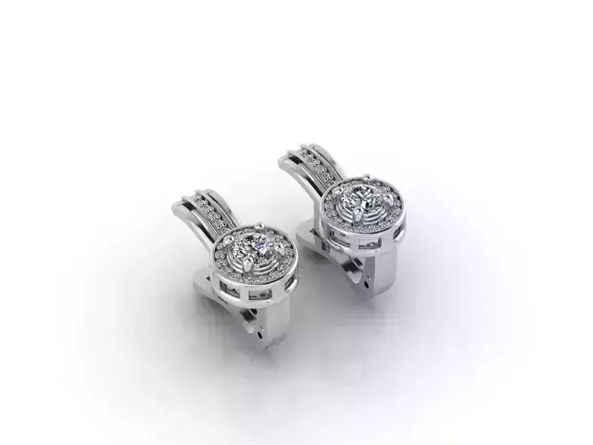 Women Earrings 3DM STL Womens Earring Renders 3D print models  