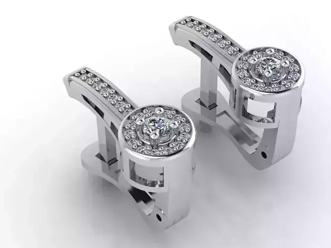 Women Earrings 3DM STL Womens Earring Renders 3D print models  