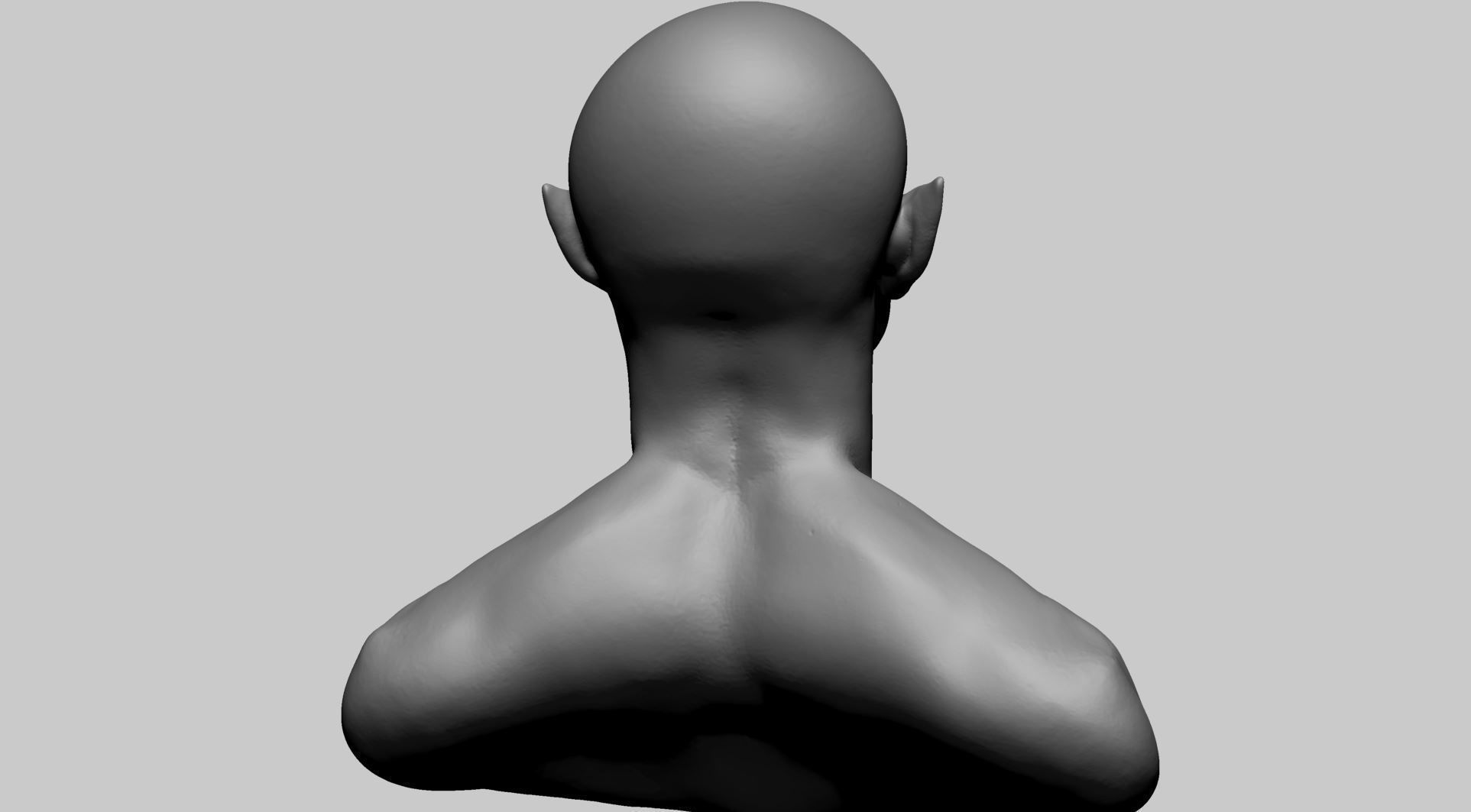 Male Head J 3D model_4