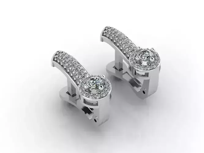 Women Earrings 3DM STL Womens Earring Renders 3D print models  