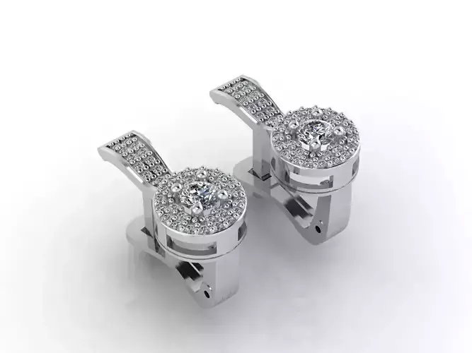 Women Earrings 3DM STL Womens Earring Renders 3D print models  