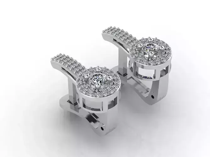 Women Earrings 3DM STL Womens Earring Renders 3D print models  