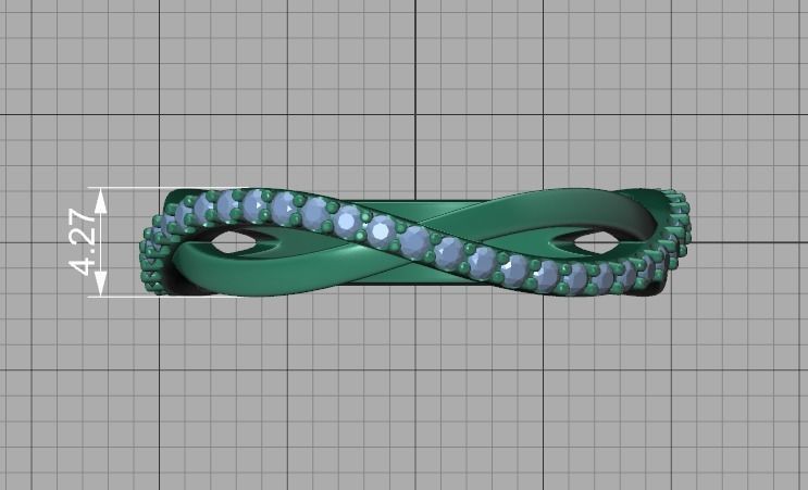 Sofia Jewelry Collection 4 Ring set 3dprint models  _40