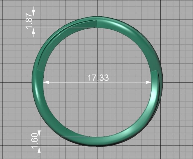 Sofia Jewelry Collection 4 Ring set 3dprint models  _52