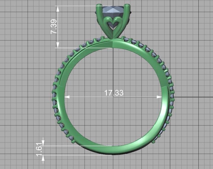 Sofia Jewelry Collection 4 Ring set 3dprint models  _28
