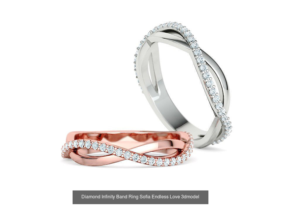 Sofia Jewelry Collection 4 Ring set 3dprint models  _7