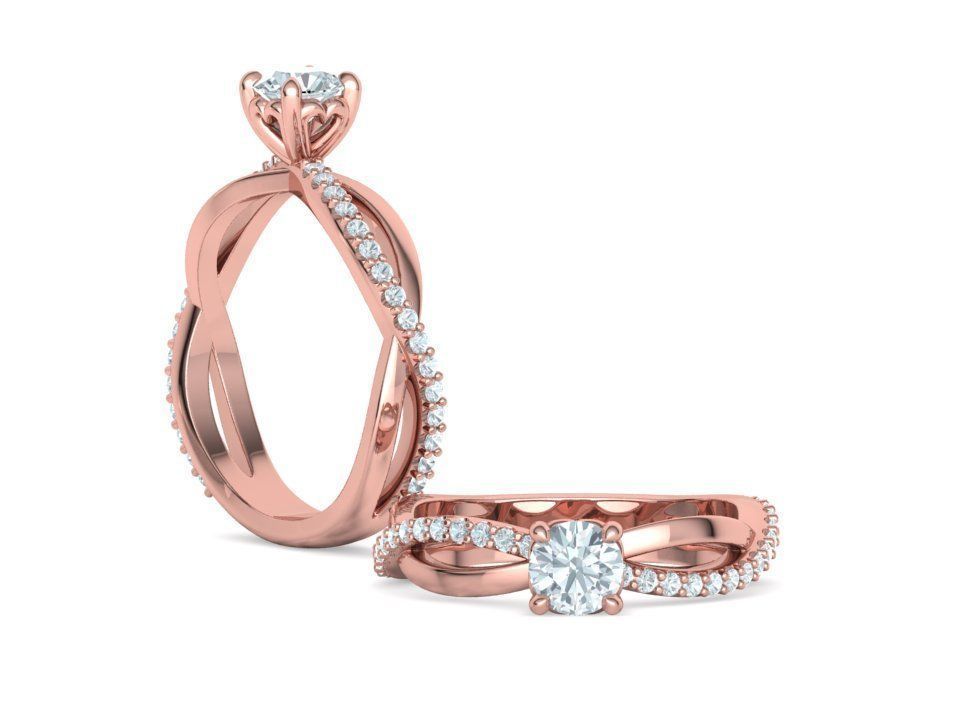 Sofia Jewelry Collection 4 Ring set 3dprint models  _10