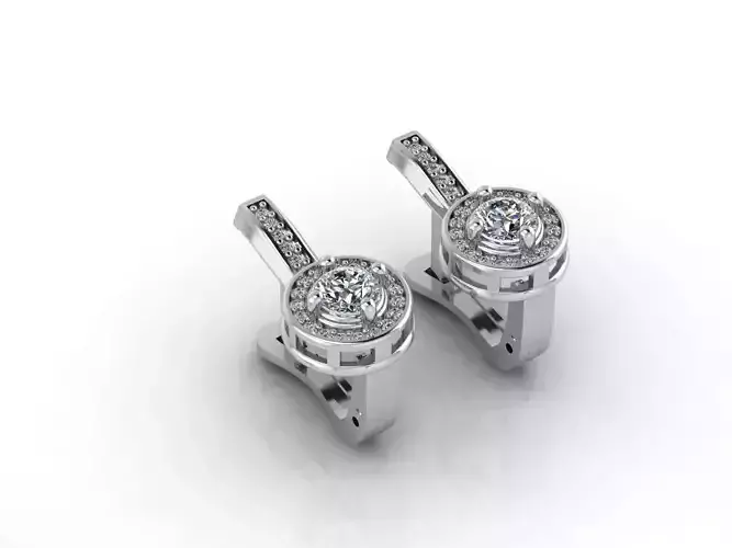 Women Earrings 3DM STL Womens Earring Renders 3D print models  