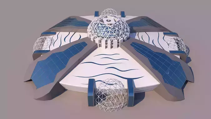 0097 - Organic Building 3D model
