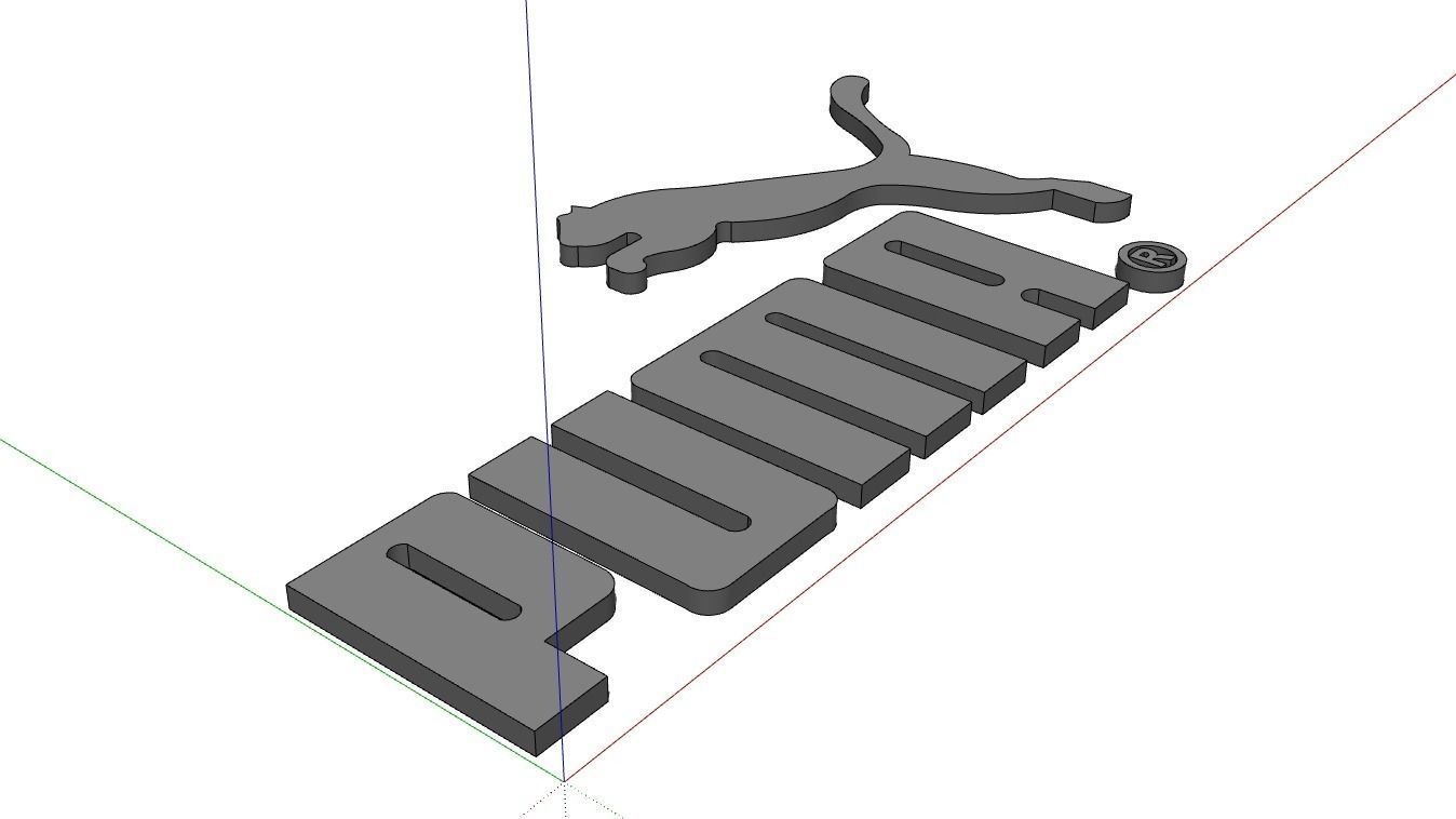 Puma Logo 3D print model_2