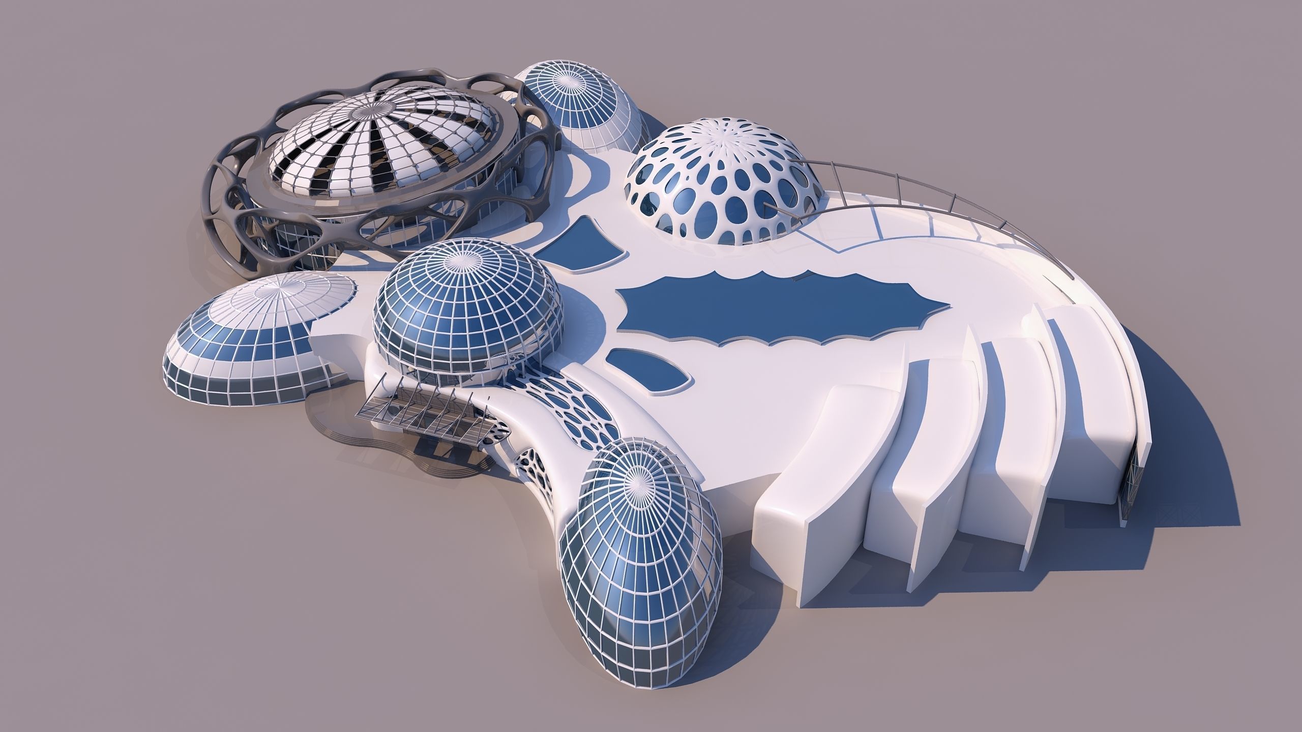 0100 - Organic Building 3D model_3