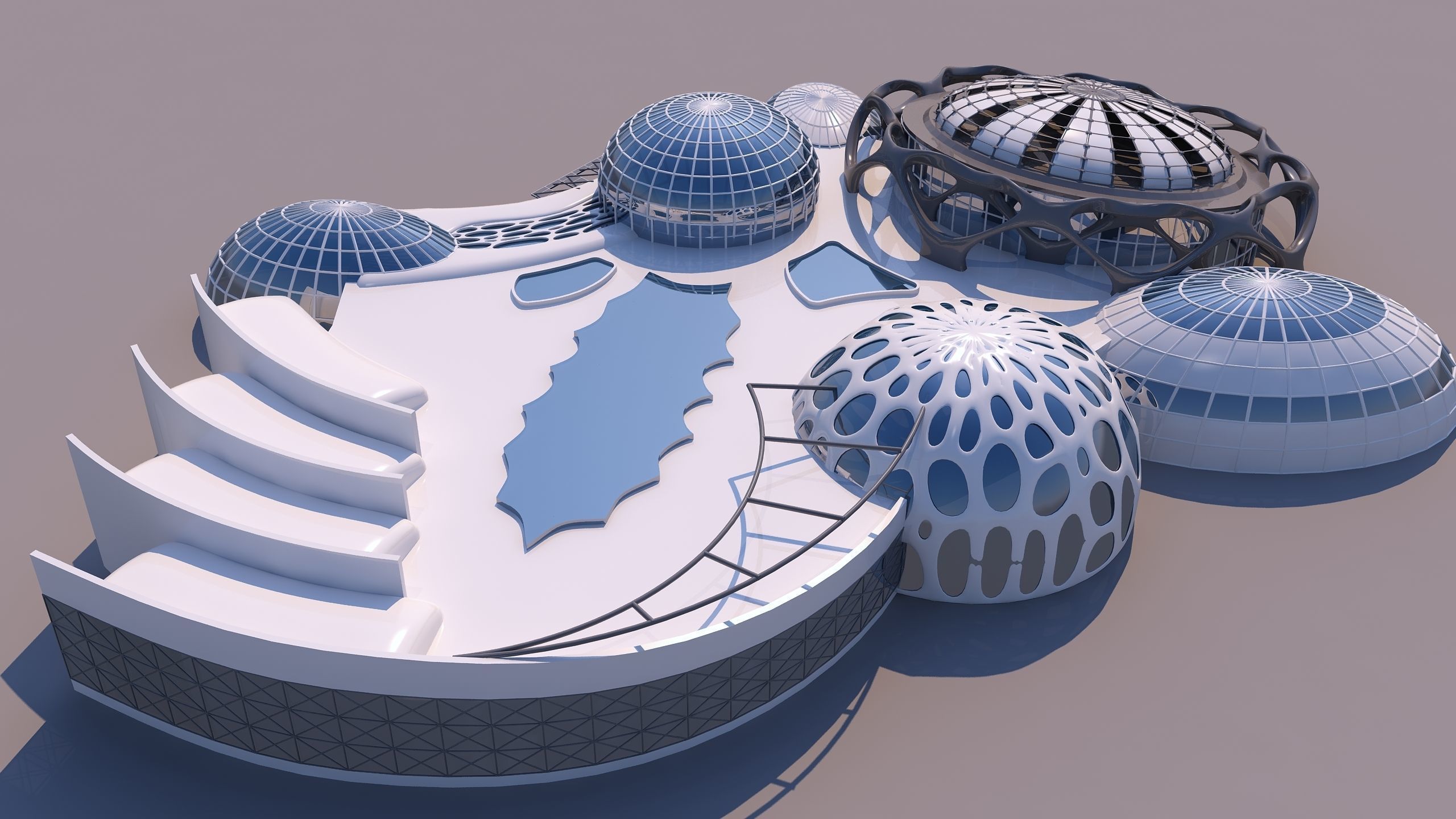 0100 - Organic Building 3D model_6