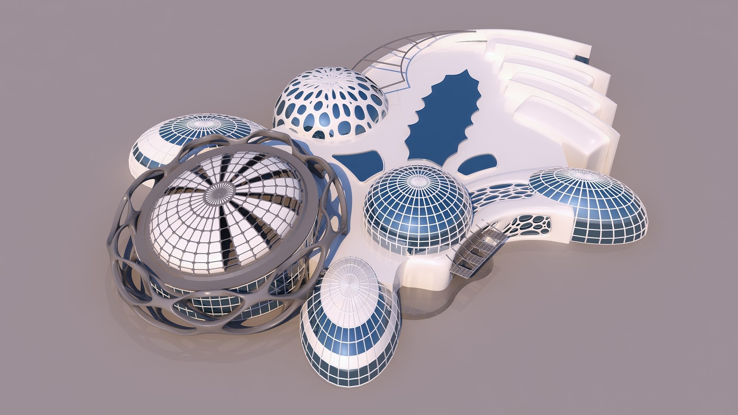 0100 - Organic Building 3D model_1