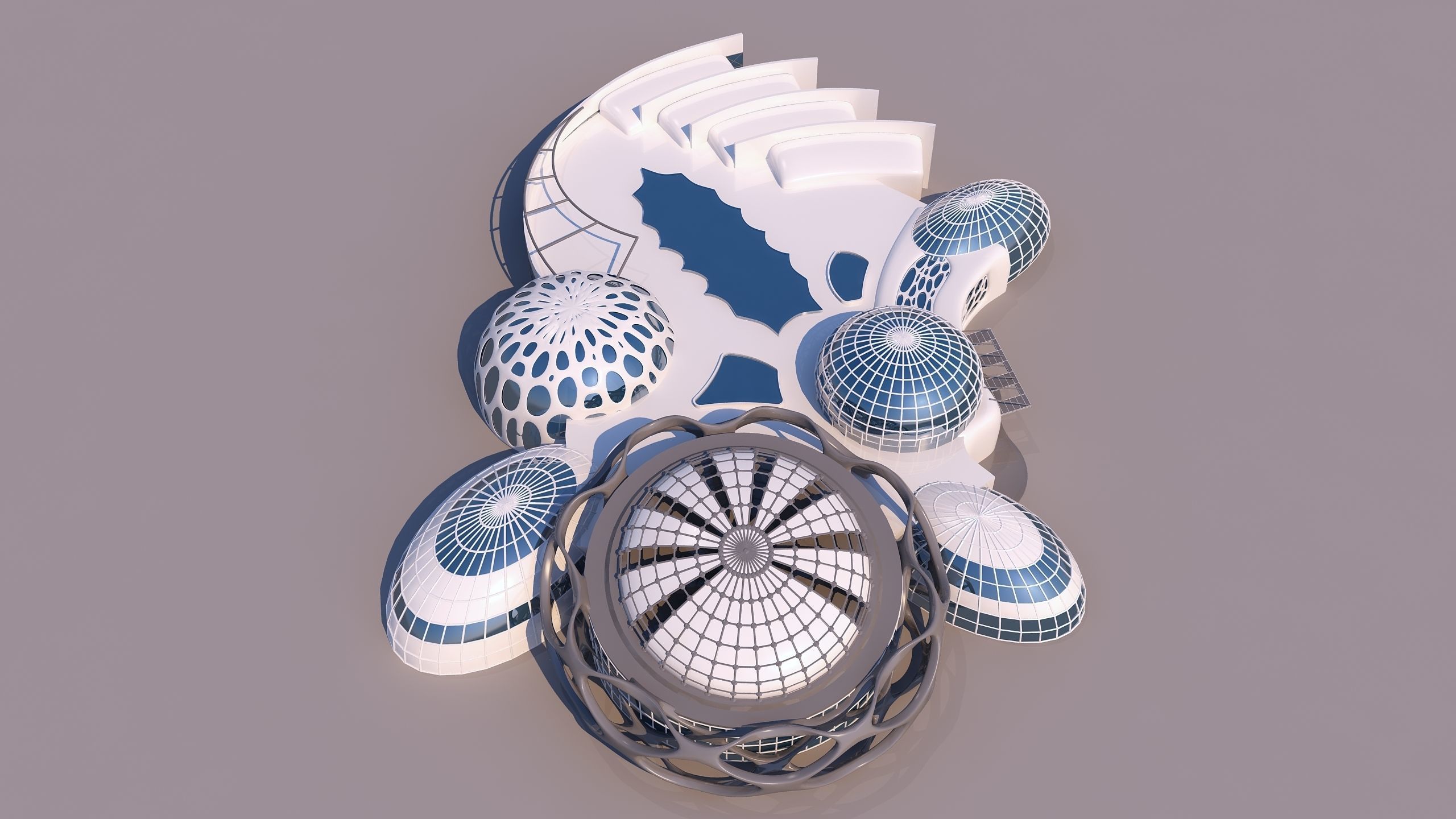 0100 - Organic Building 3D model_2