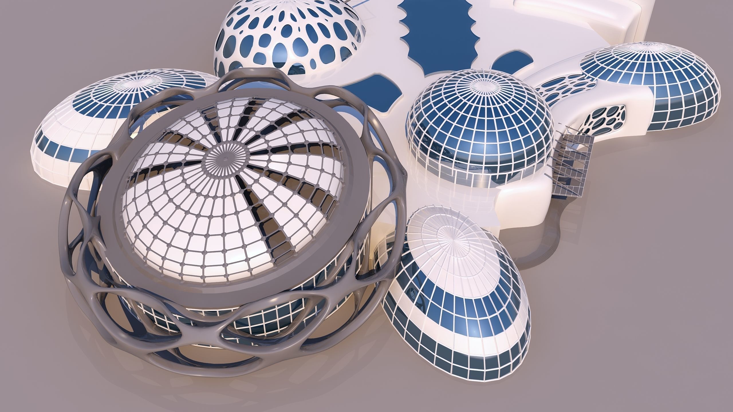 0100 - Organic Building 3D model_8