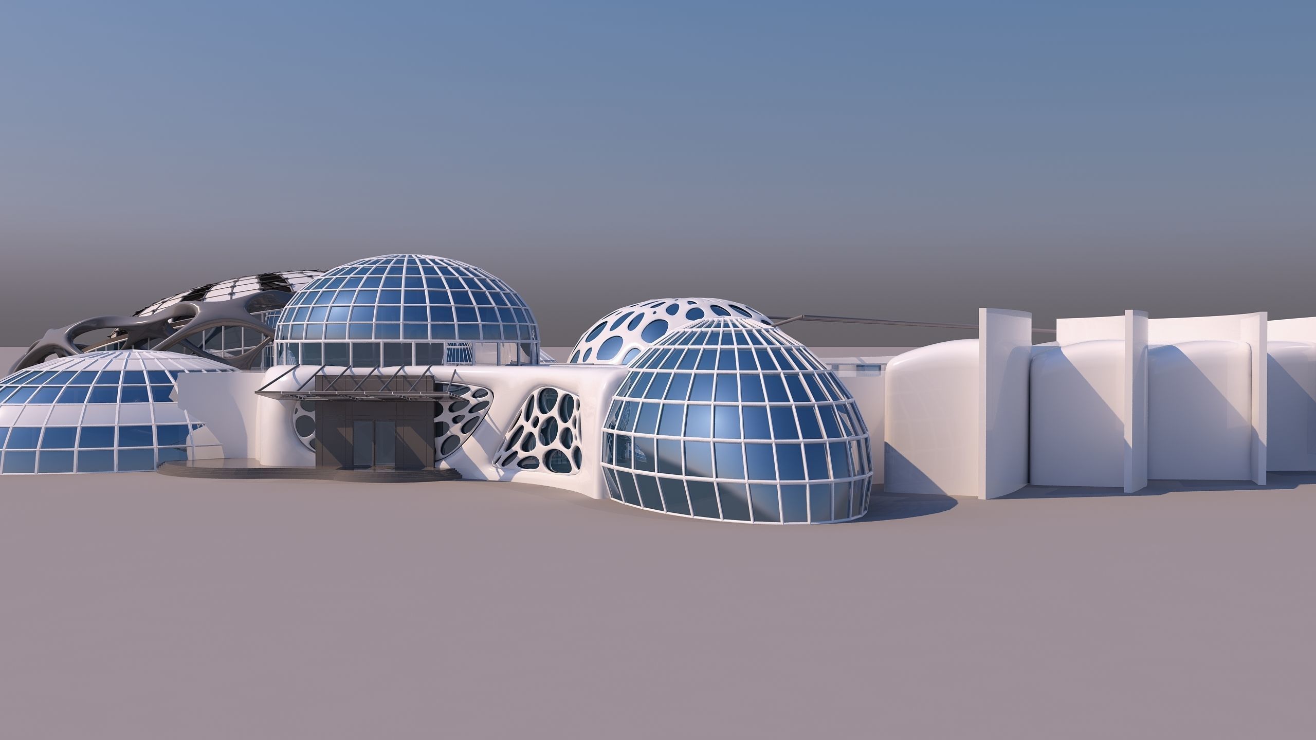 0100 - Organic Building 3D model_9