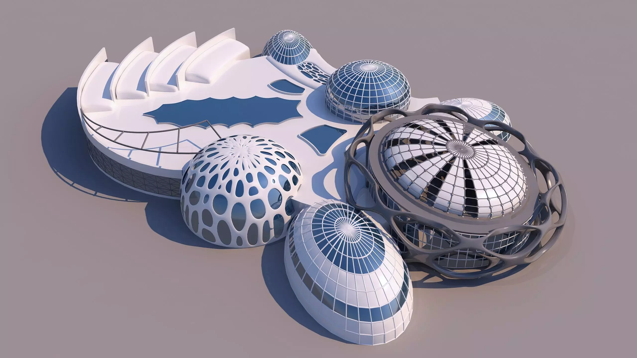 0100 - Organic Building 3D model_0