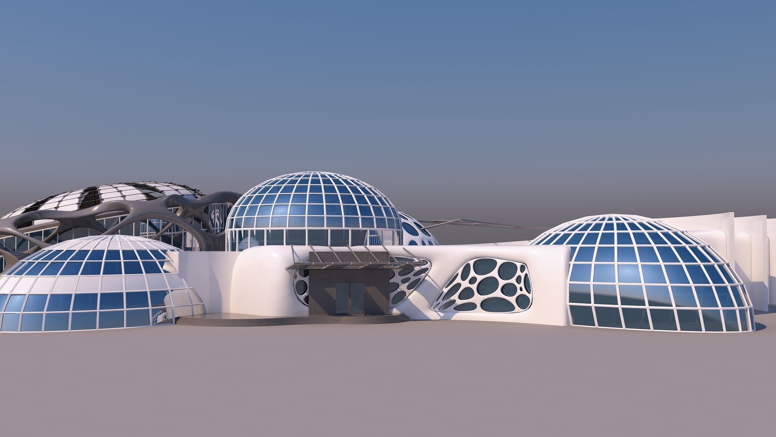 0100 - Organic Building 3D model_4